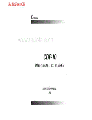 Classe-CDP10-cd-sm维修电路图 手册.pdf