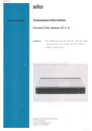 Braun-CD4II-cd-sm维修电路图 手册.pdf
