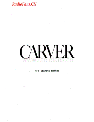 Carver-C9-sp-sm维修电路图 手册.pdf
