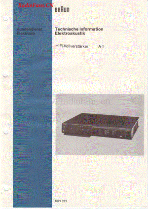 Braun-A1-int-sm维修电路图 手册.pdf