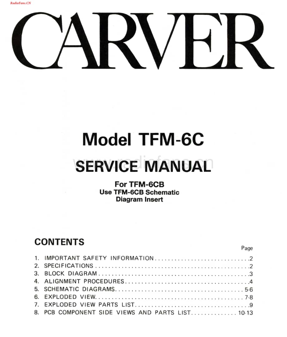 Carver-TFM6C-pwr-sm维修电路图 手册.pdf_第1页