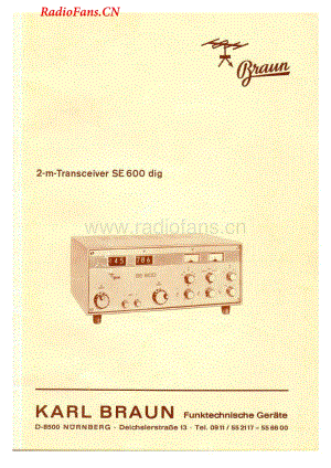 Braun-SE600-fm-sm维修电路图 手册.pdf