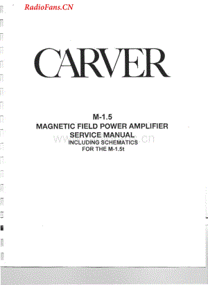 Carver-M1.5-pwr-sm维修电路图 手册.pdf