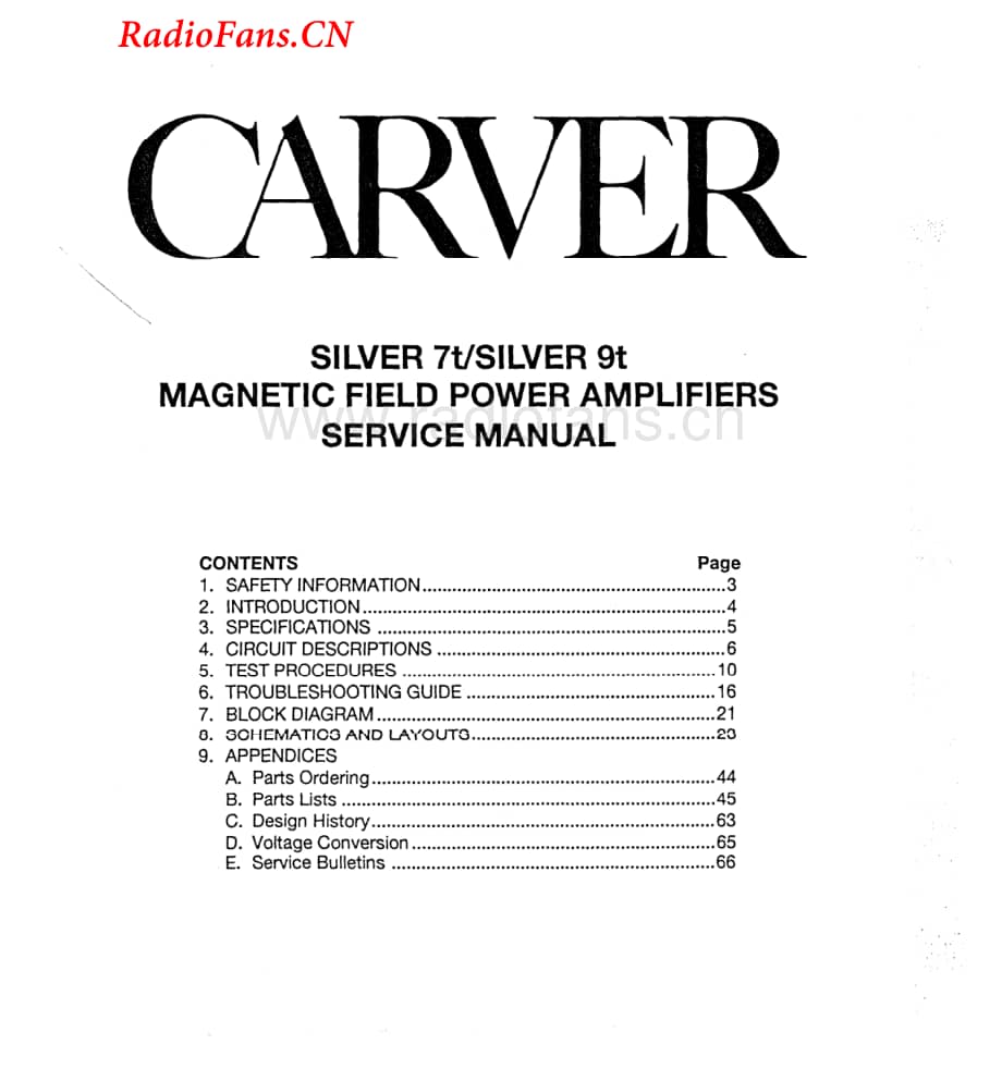 Carver-Silver9T-pwr-sm维修电路图 手册.pdf_第1页
