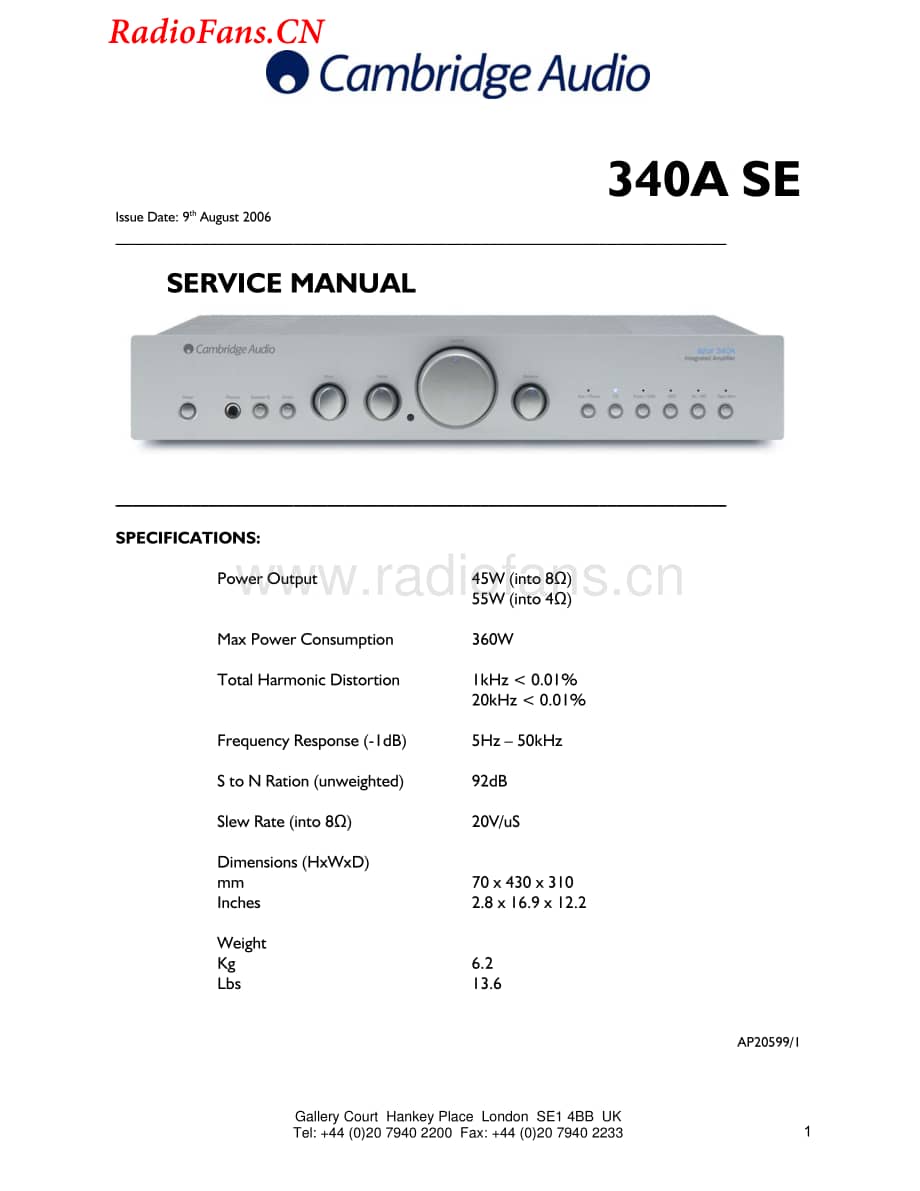 Cambrigde-340ASE-int-sm维修电路图 手册.pdf_第1页