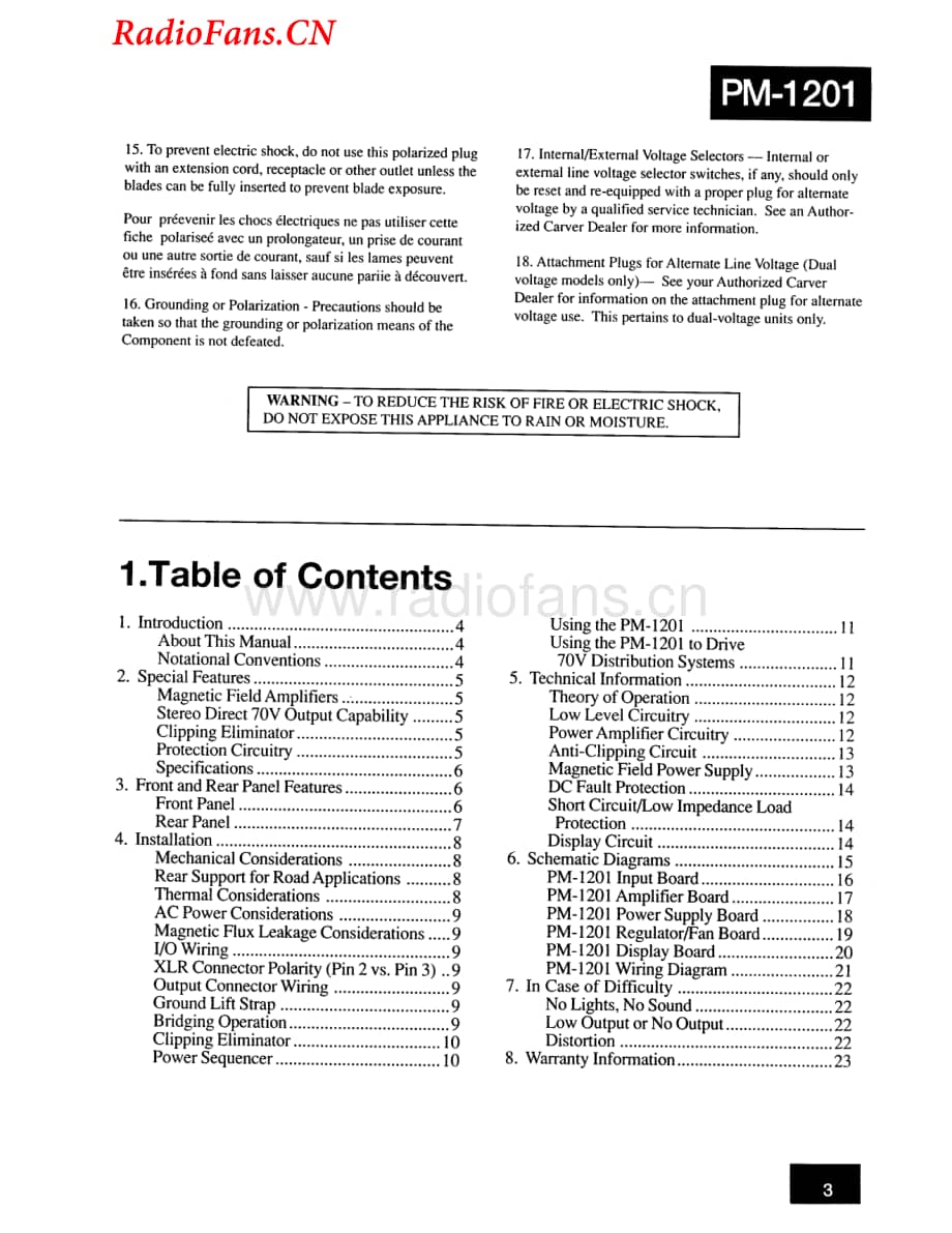 Carver-PM1201-pwr-sch维修电路图 手册.pdf_第3页