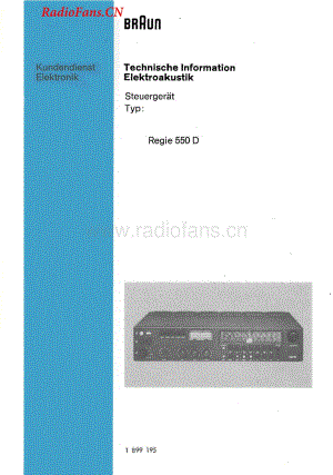 Braun-Regie550D-rec-sm维修电路图 手册.pdf