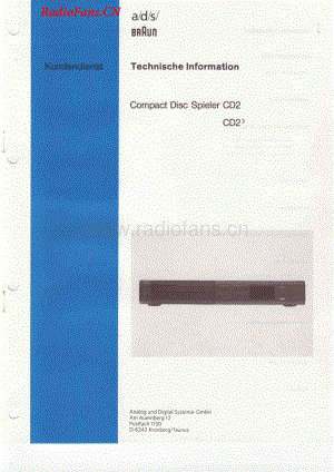 Braun-CD2-cd-sm维修电路图 手册.pdf