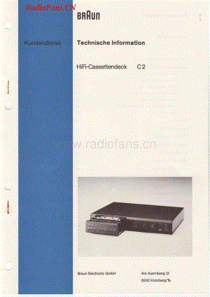Braun-C2-tape-sm维修电路图 手册.pdf