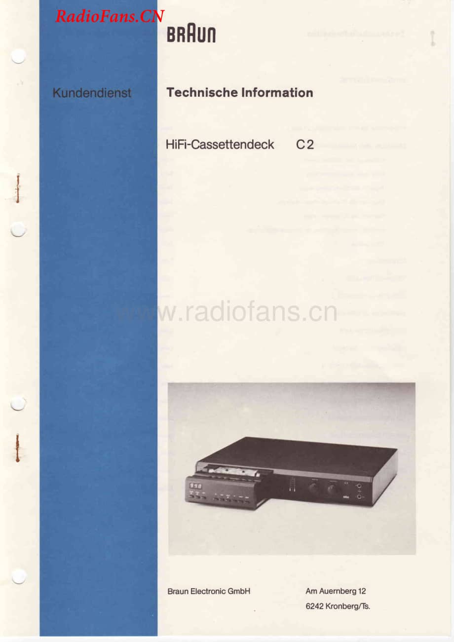 Braun-C2-tape-sm维修电路图 手册.pdf_第1页