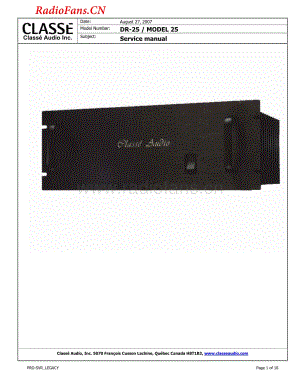 Classe-Model25-pwr-sm维修电路图 手册.pdf
