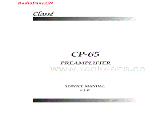 Classe-CP65-pre-sm维修电路图 手册.pdf