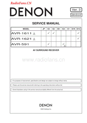 Denon-AVR1611-avr-sm维修电路图 手册.pdf