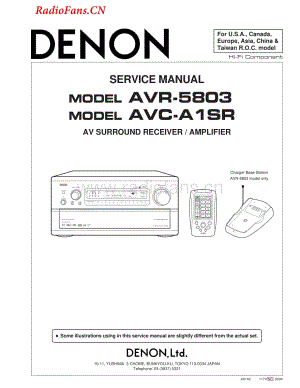 Denon-AVR5803-avr-sm维修电路图 手册.pdf