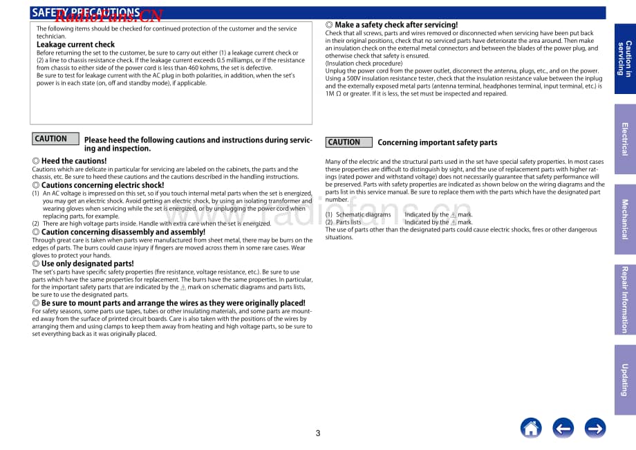 Denon-AVRX1400H-avr-sm维修电路图 手册.pdf_第3页