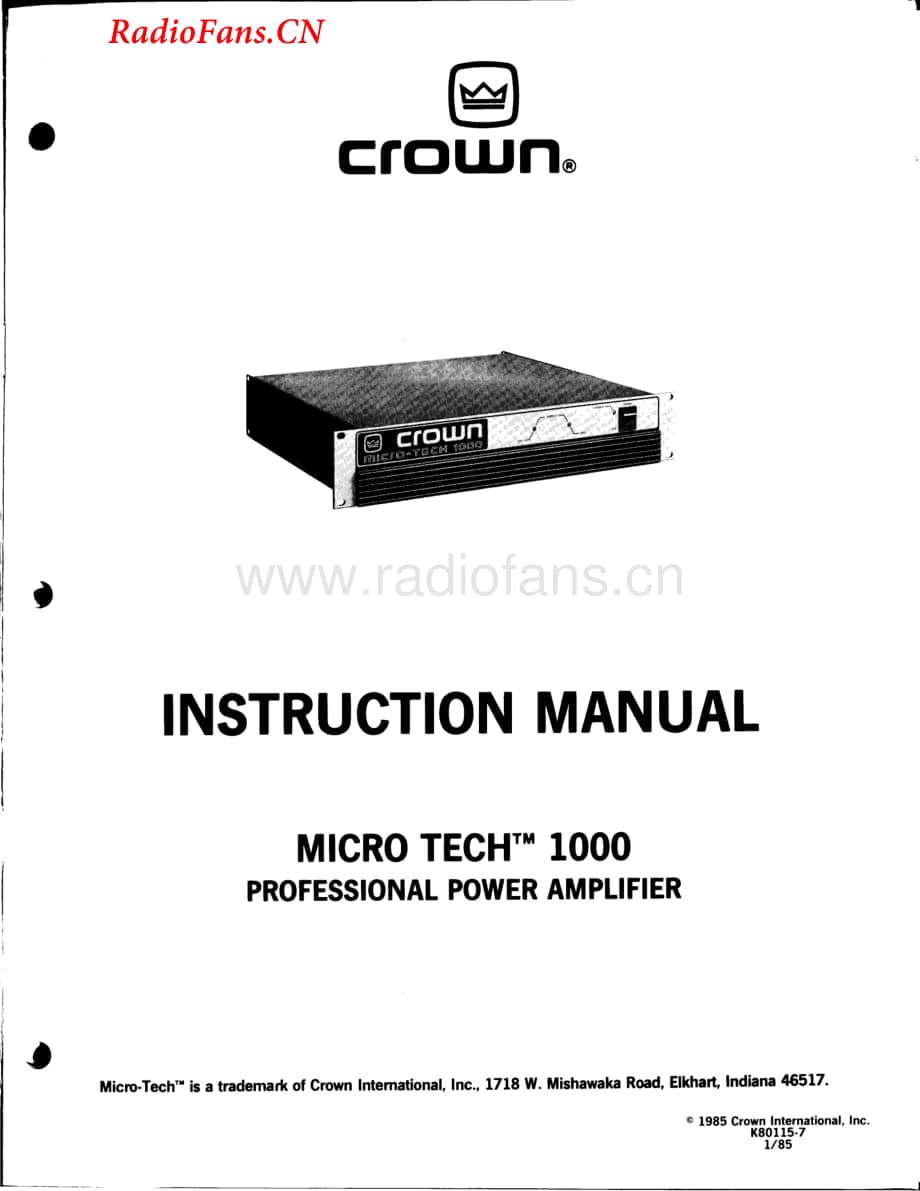 Crown-MicroTech1000-pwr-sm维修电路图 手册.pdf_第2页