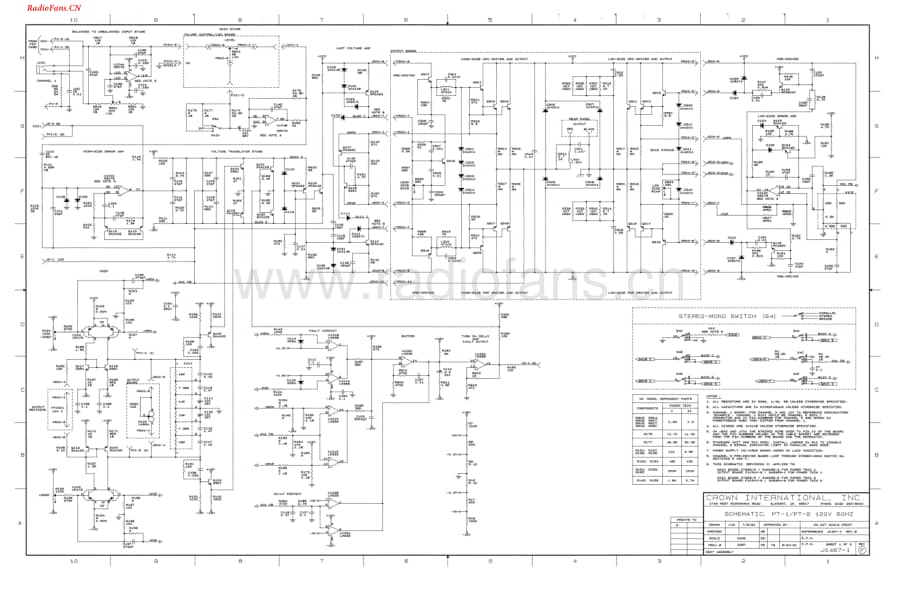 Crown-PT2-pwr-sch维修电路图 手册.pdf_第1页