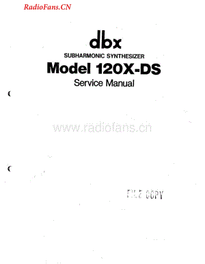 DBX-120XDS-synth-sm维修电路图 手册.pdf