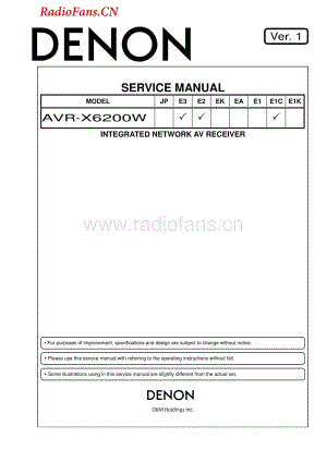 Denon-AVRX6200W-avr-sm维修电路图 手册.pdf