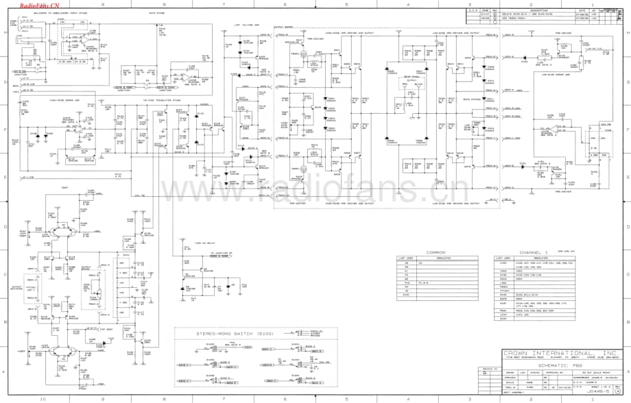 Crown-PB2-pwr-sch维修电路图 手册.pdf_第1页