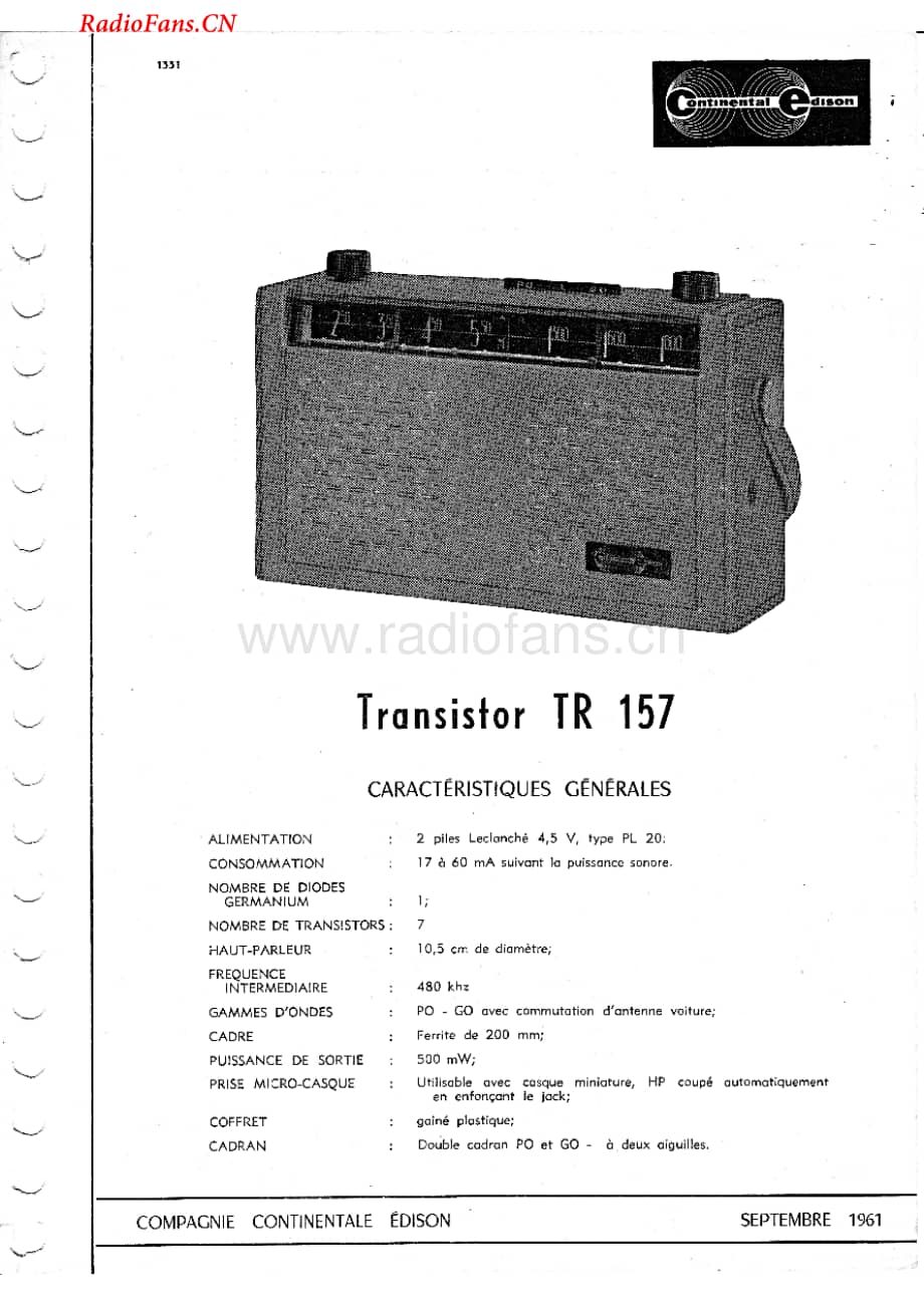 Continental-TR157-rec-sch维修电路图 手册.pdf_第1页