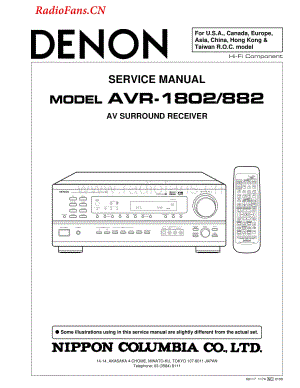Denon-AVR882-avr-sm维修电路图 手册.pdf
