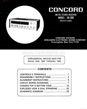 Concord-CR200-rec-sm2维修电路图 手册.pdf
