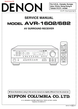 Denon-AVR1602-avr-sch维修电路图 手册.pdf