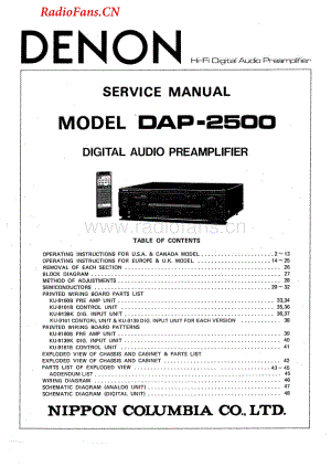 Denon-DAP2500-pre-sm维修电路图 手册.pdf