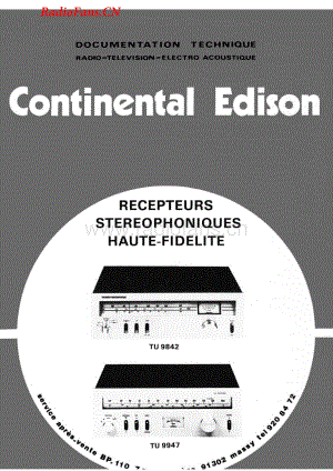 Continental-TU9947-tun-sm维修电路图 手册.pdf
