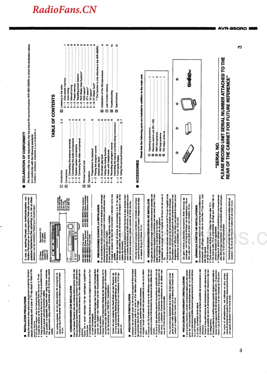 Denon-AVR950RD-avr-sm维修电路图 手册.pdf_第3页