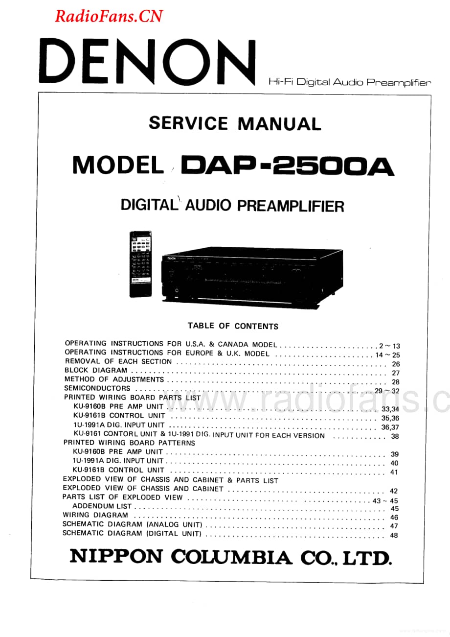 Denon-DAP2500A-pre-sm维修电路图 手册.pdf_第1页
