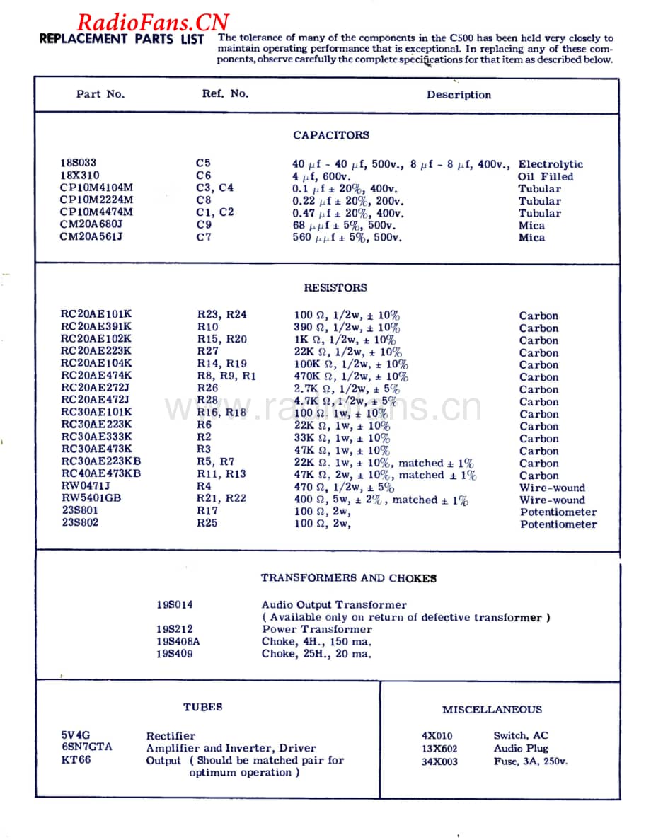 Craftsmen-500-pwr-sm维修电路图 手册.pdf_第2页