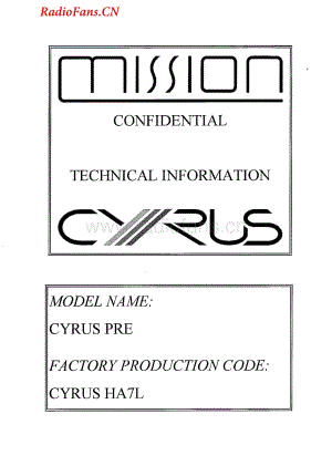 Cyrus-PRE-pre-sm维修电路图 手册.pdf