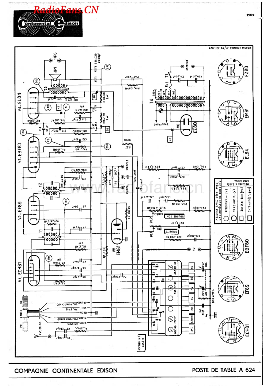Continental-A624-rec-sch维修电路图 手册.pdf_第1页