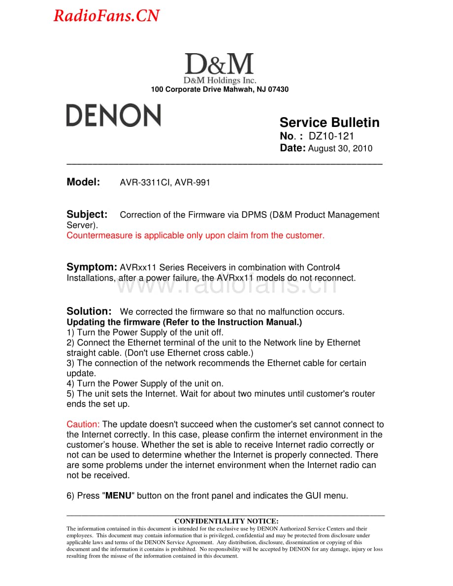 Denon-AVR991-avr-sb维修电路图 手册.pdf_第1页