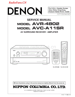 Denon-AVCA11SR-avr-sm维修电路图 手册.pdf