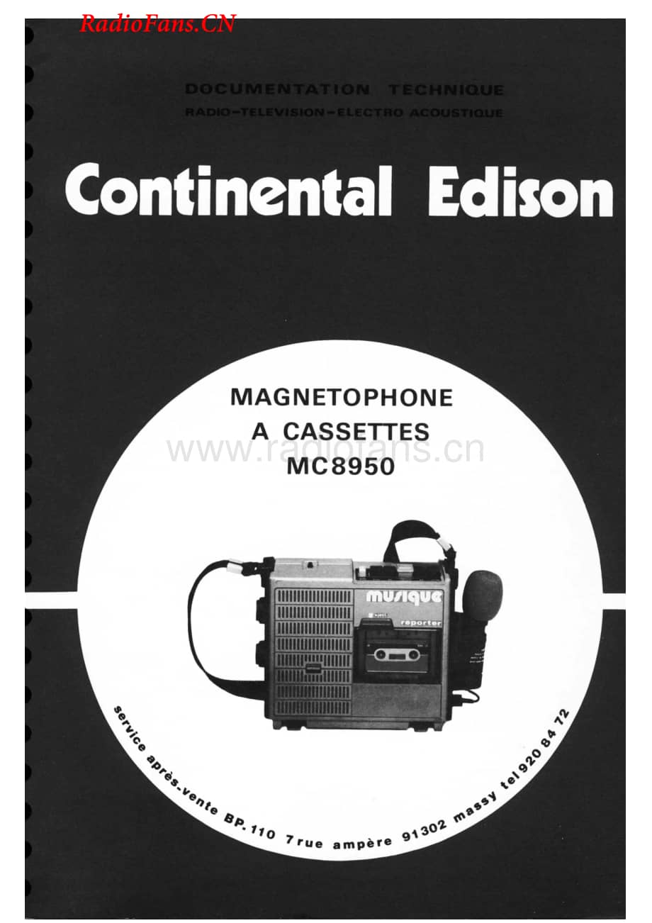 Continental-MC8950-tape-sm维修电路图 手册.pdf_第1页