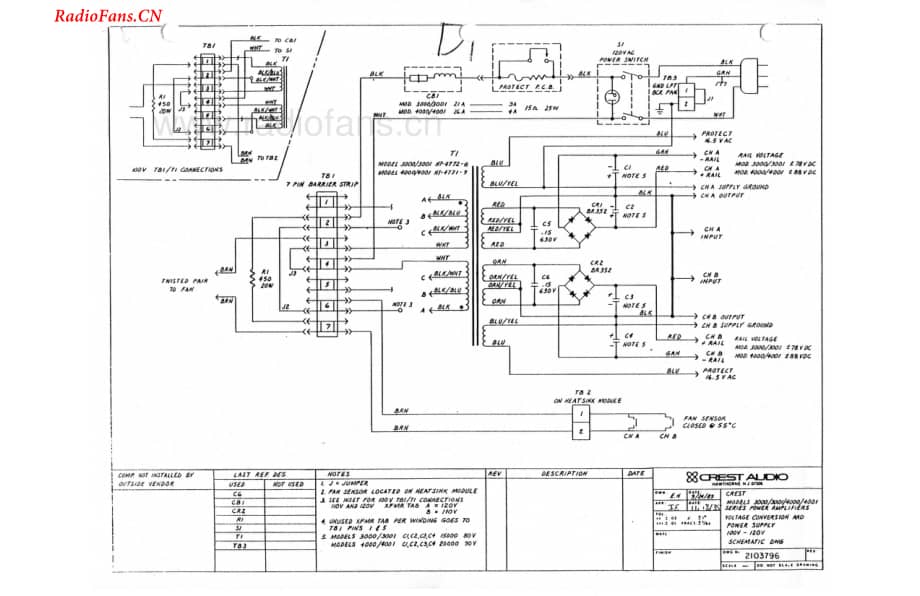Crest-4001-pwr-sch维修电路图 手册.pdf_第1页