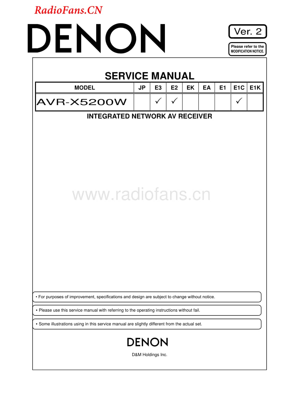 Denon-AVRX5200W-avr-sm维修电路图 手册.pdf_第1页