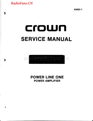 Crown-PowerLine.One-pwr-sm维修电路图 手册.pdf