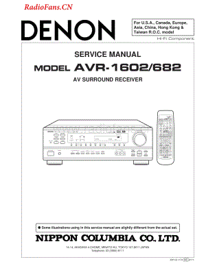 Denon-AVR1602-avr-sm维修电路图 手册.pdf