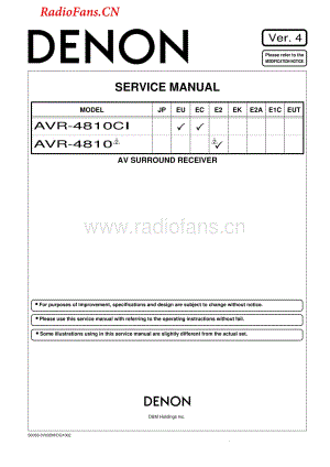 Denon-AVR4810-avr-sm维修电路图 手册.pdf