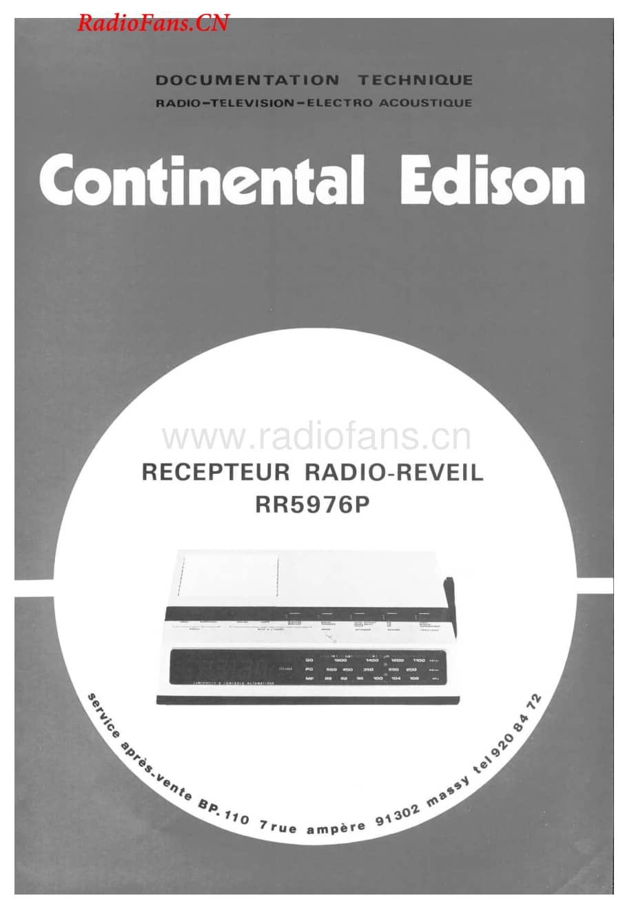 Continental-RR5976P-rec-sm维修电路图 手册.pdf_第1页