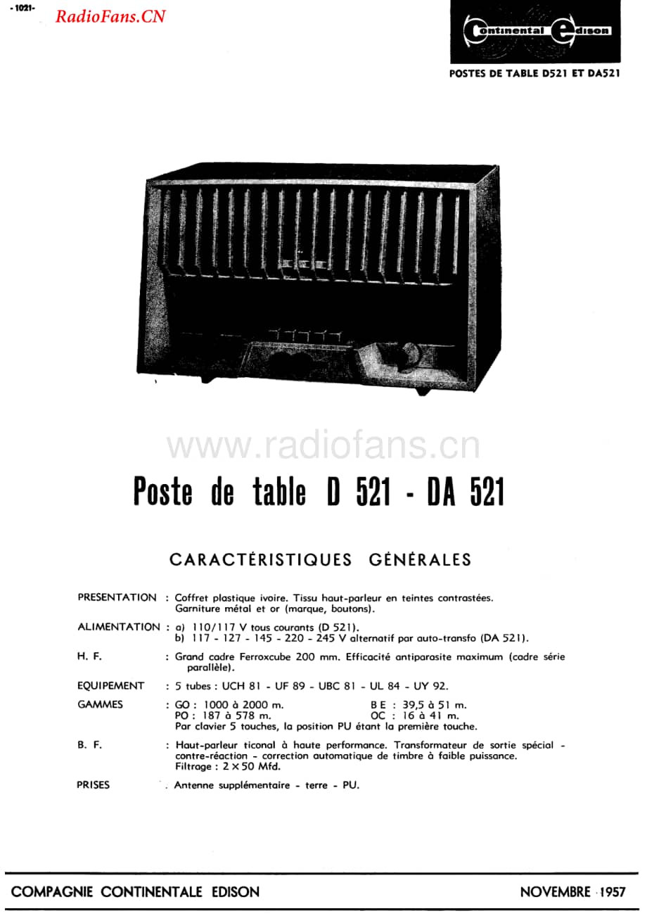 Continental-DA521-rec-sch维修电路图 手册.pdf_第1页