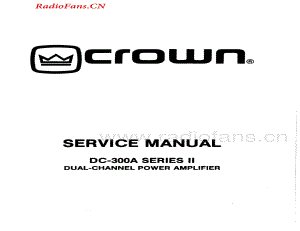 Crown-DC300AII-pwr-sm维修电路图 手册.pdf