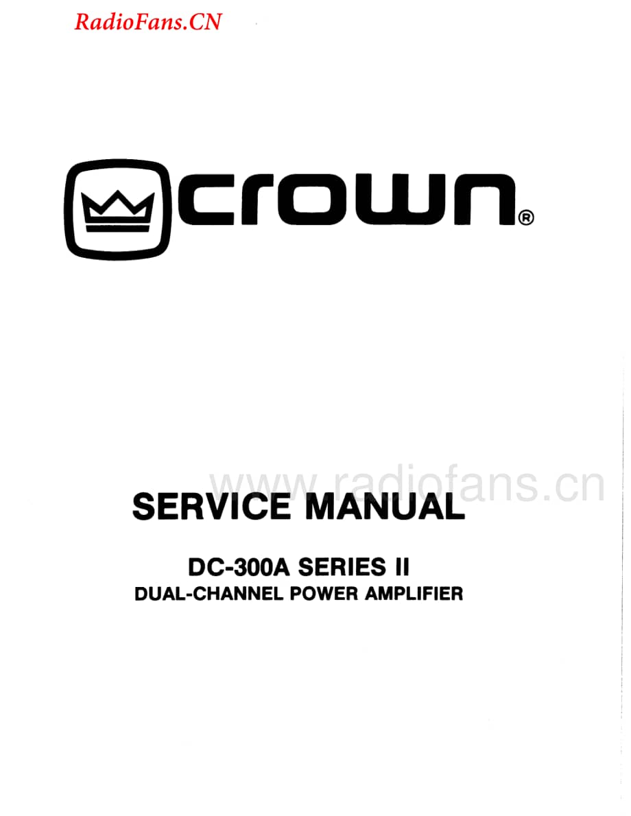 Crown-DC300AII-pwr-sm维修电路图 手册.pdf_第1页