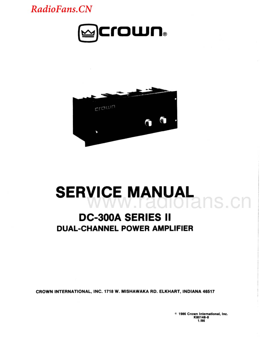 Crown-DC300AII-pwr-sm维修电路图 手册.pdf_第2页