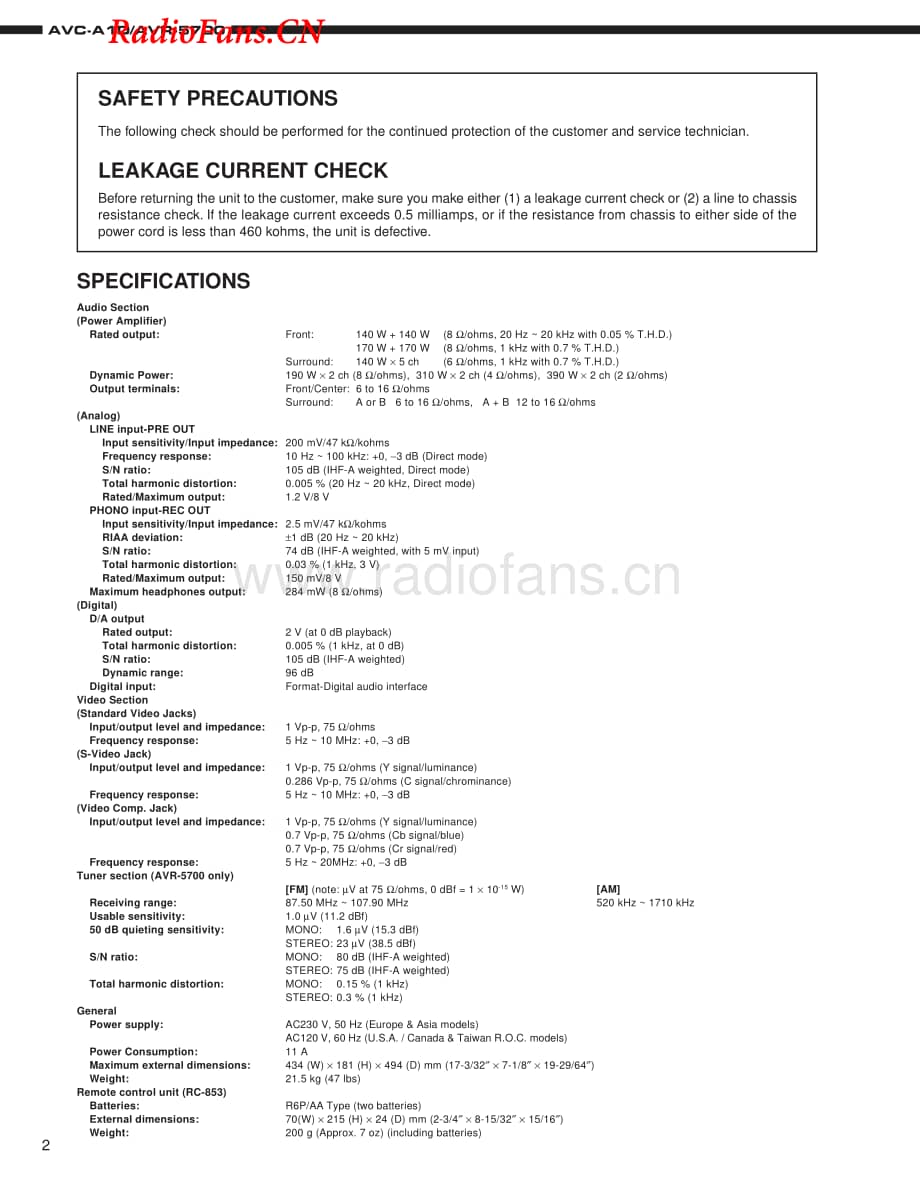 Denon-AVCA1D-avr-sm维修电路图 手册.pdf_第2页