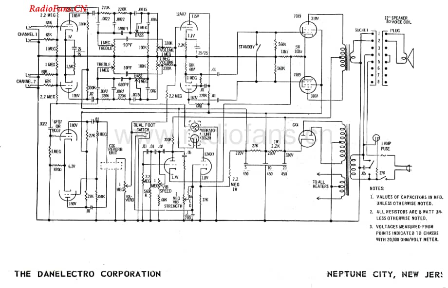 Danelectro-DM25-pwr-sch维修电路图 手册.pdf_第1页